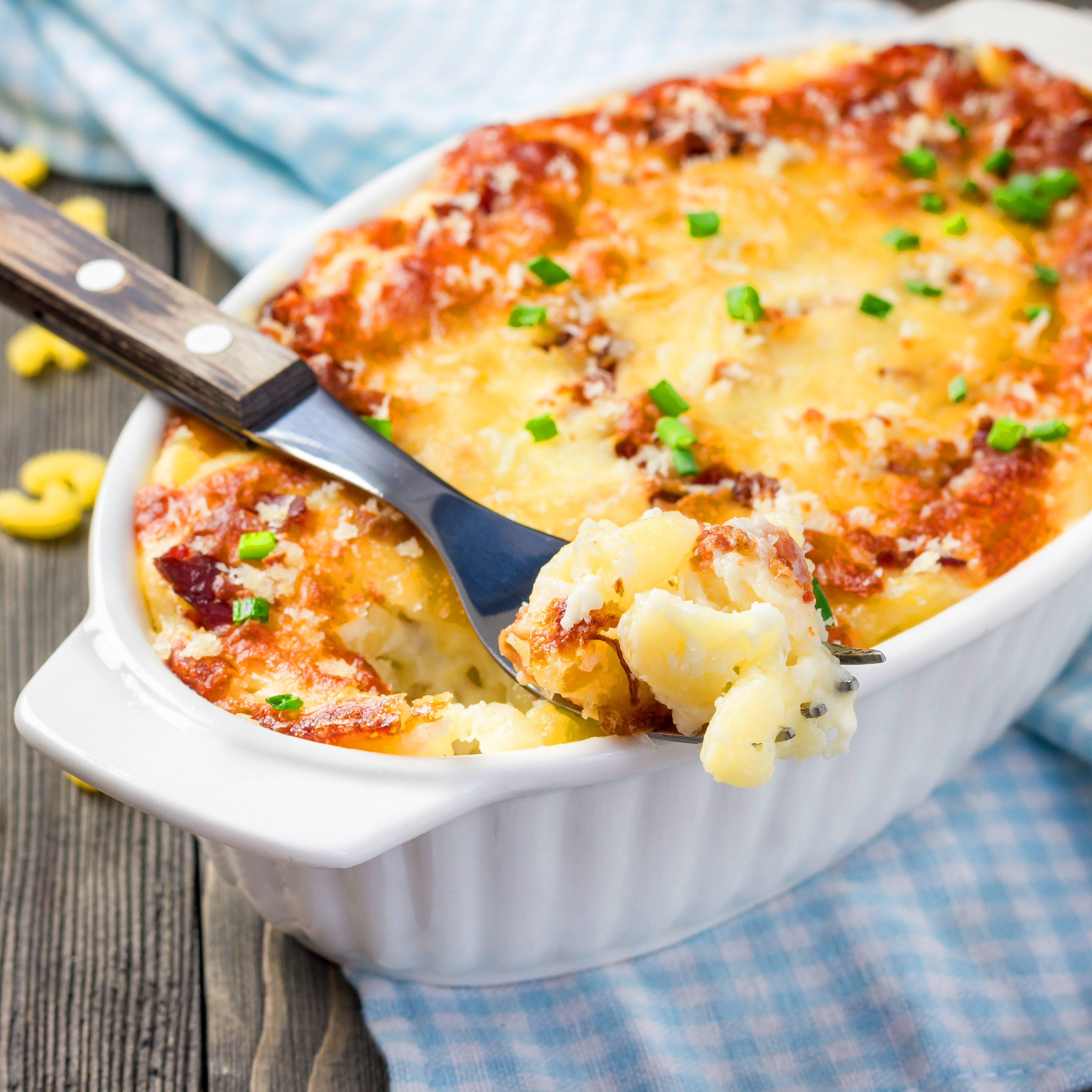 American Macaroni Cheese With Smoky Bacon - How To Make Recipes