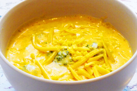 Cheesy Broccoli Soup Recipe (Video)
