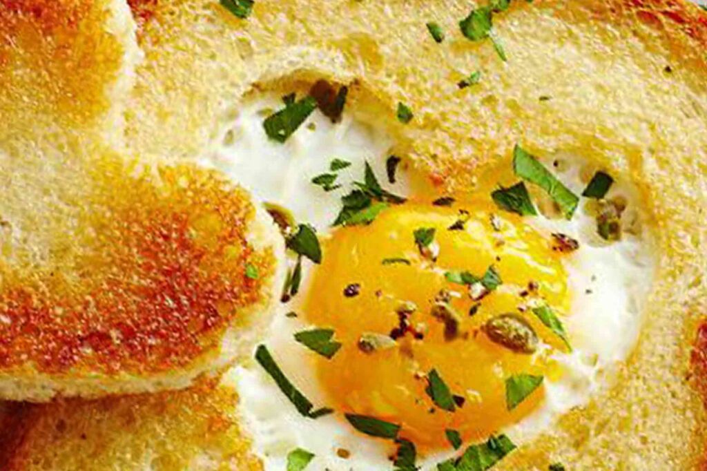 Heart Egg In A Toast Recipe (Video)