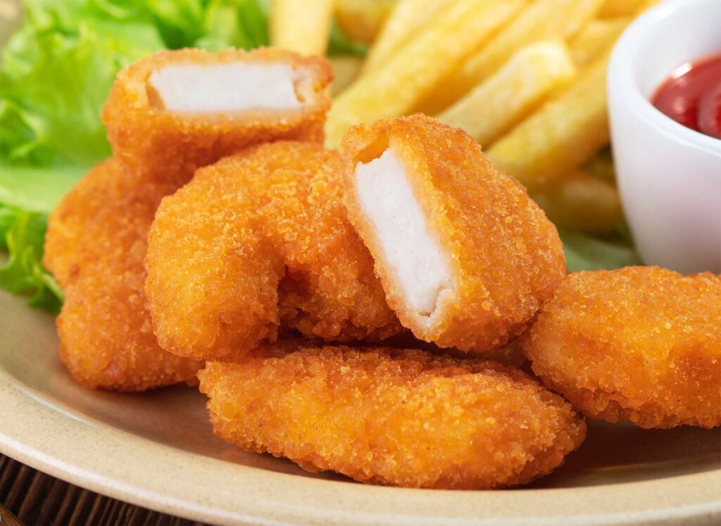 how to make chicken nuggets crispy in the oven
