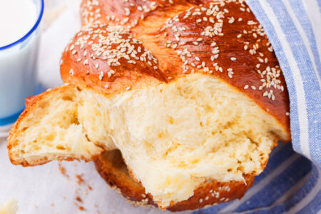 Braided Sweet Challah Bread Recipe (Video)
