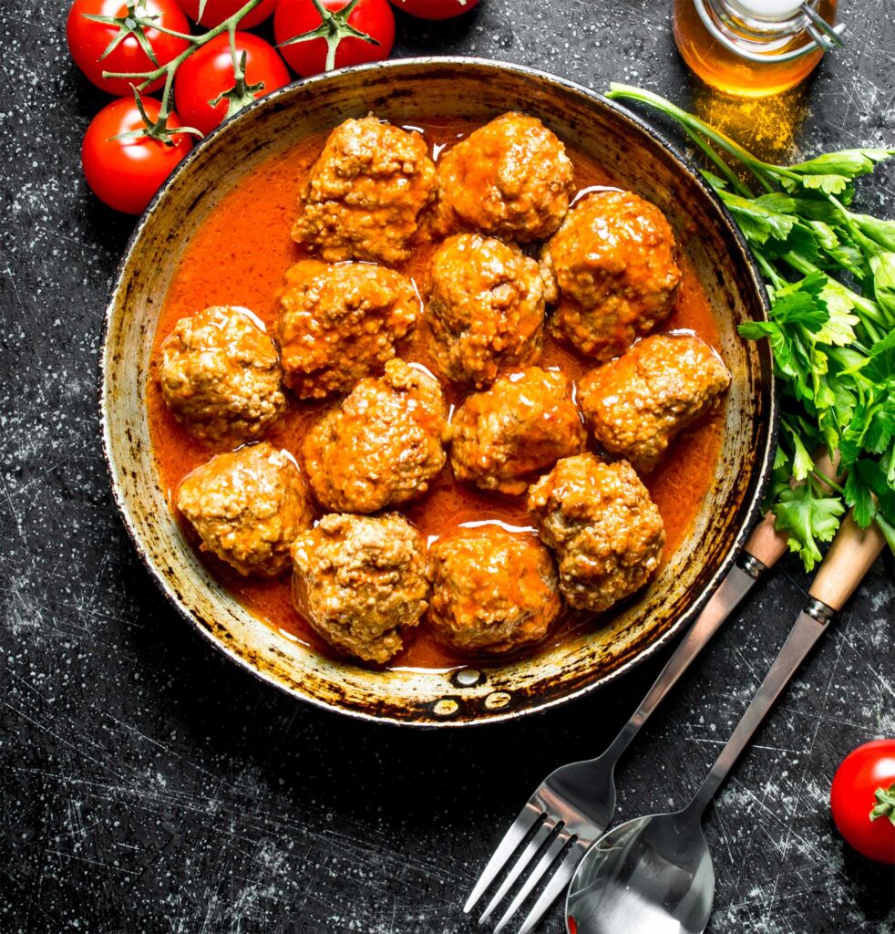 Meatball & Tomato Soup Recipe (Video)