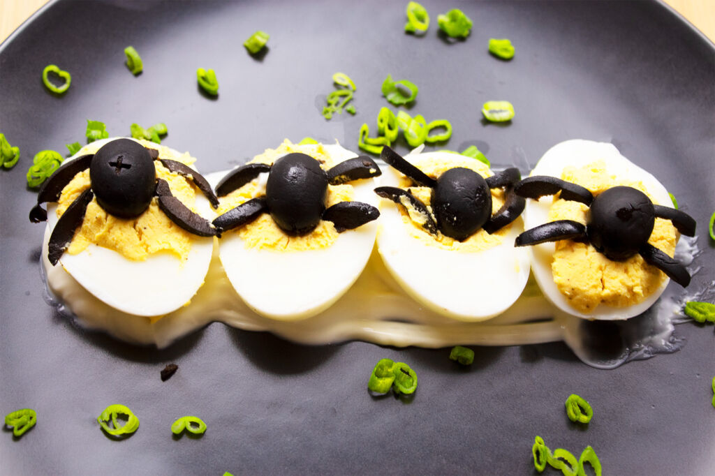 Spooky Devilled Eggs Recipe For Halloween (Video)