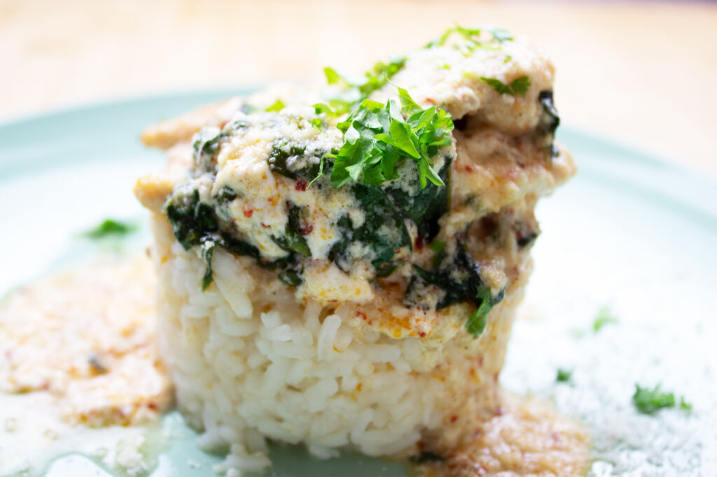 Creamy Chicken Breast With Spinach Recipe (Video)