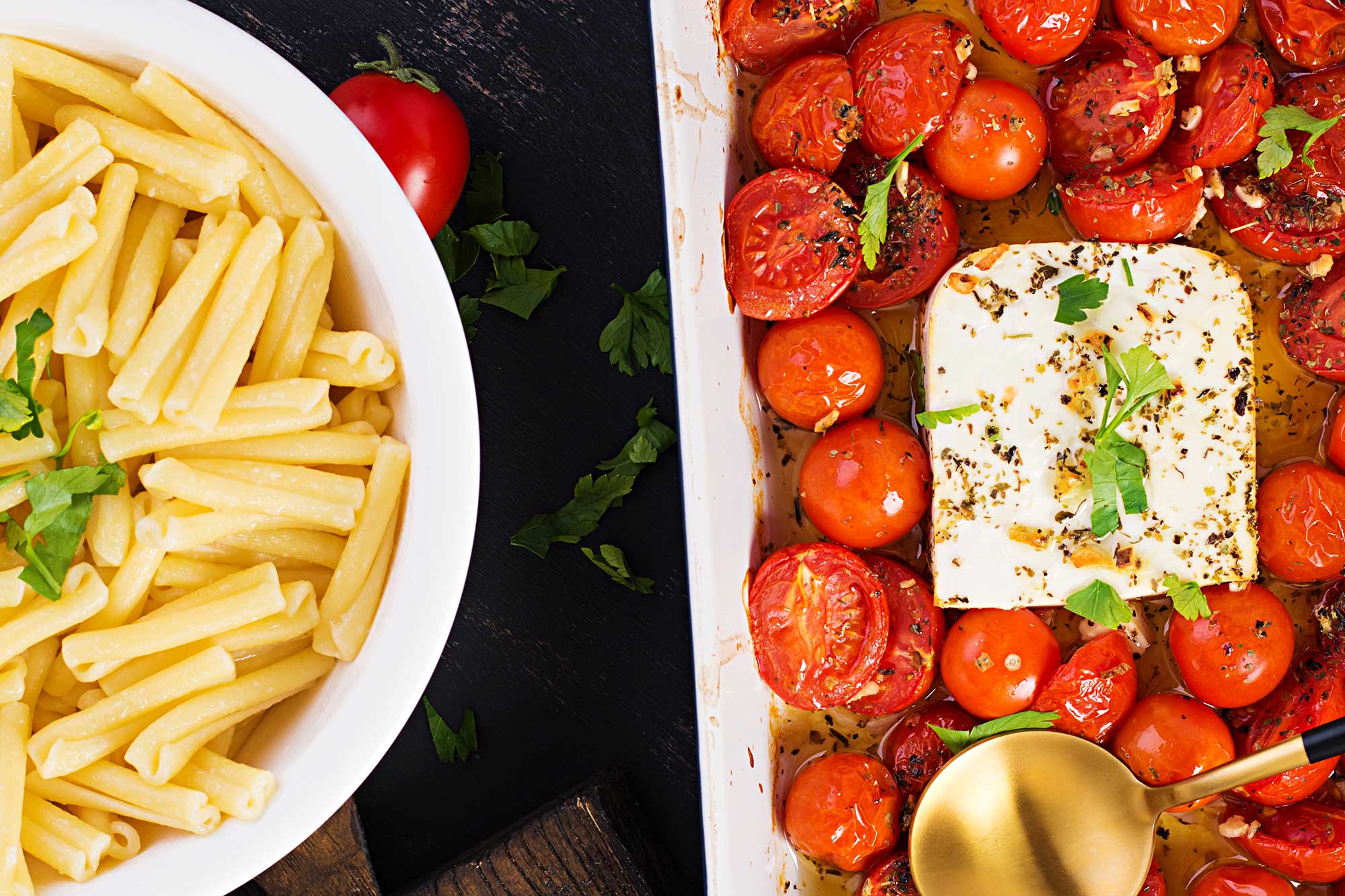 Baked Feta And Tomato Pasta Recipe (Video) How To Make Recipes