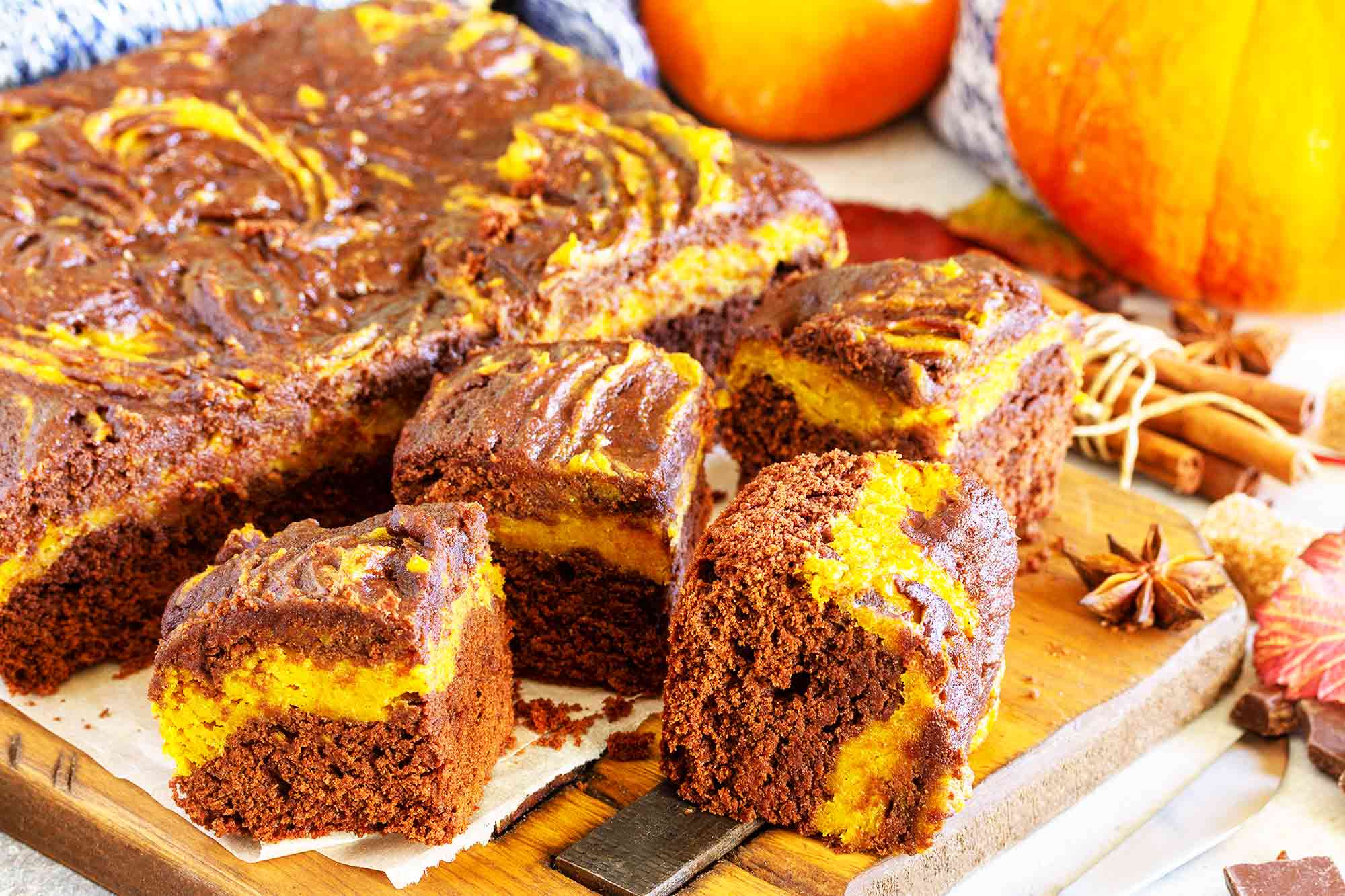 How To Make Pumpkin Swirl Brownies (Video) How To Make Recipes