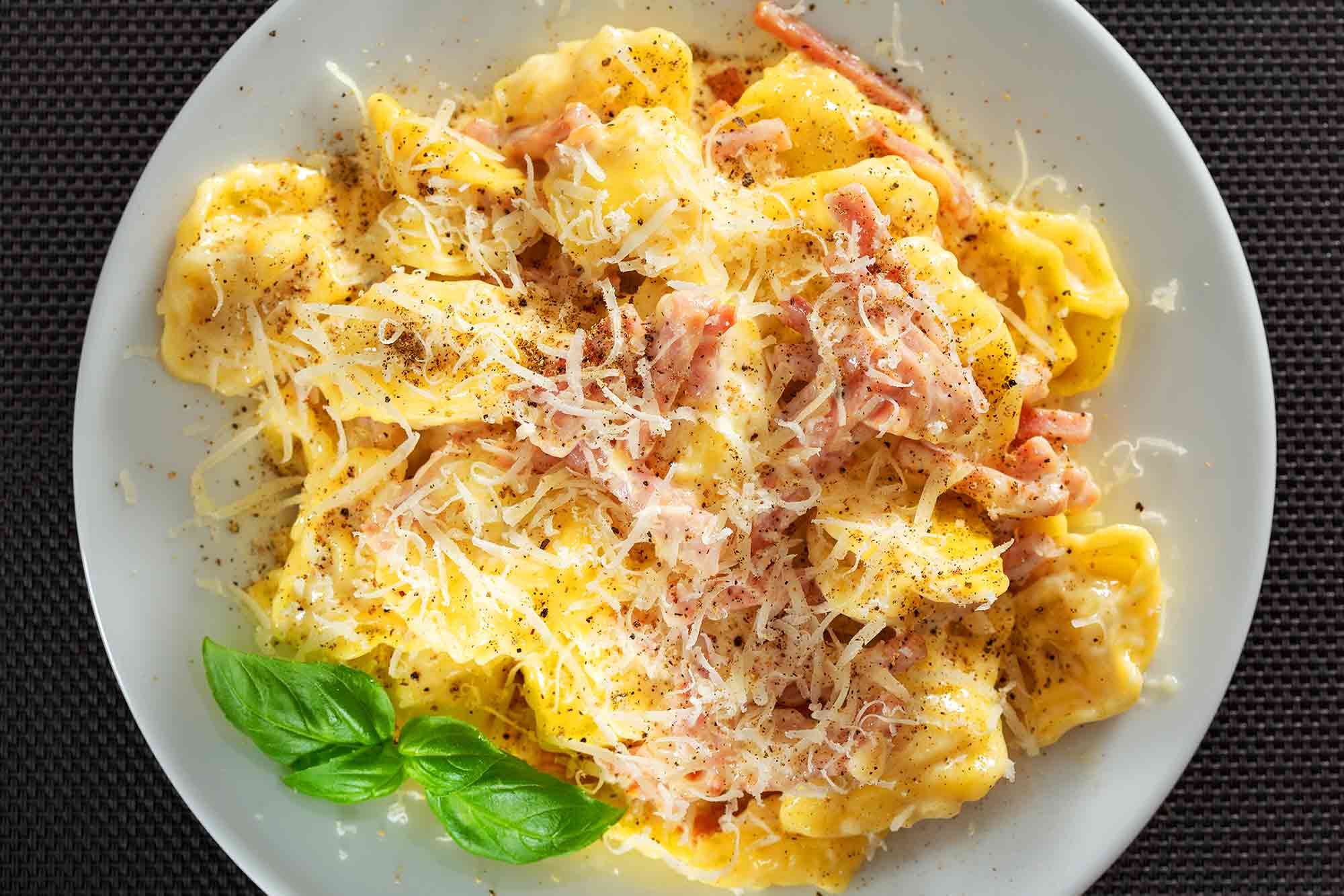 Tortellini Pasta With Ham And Parmesan How To Make Recipes