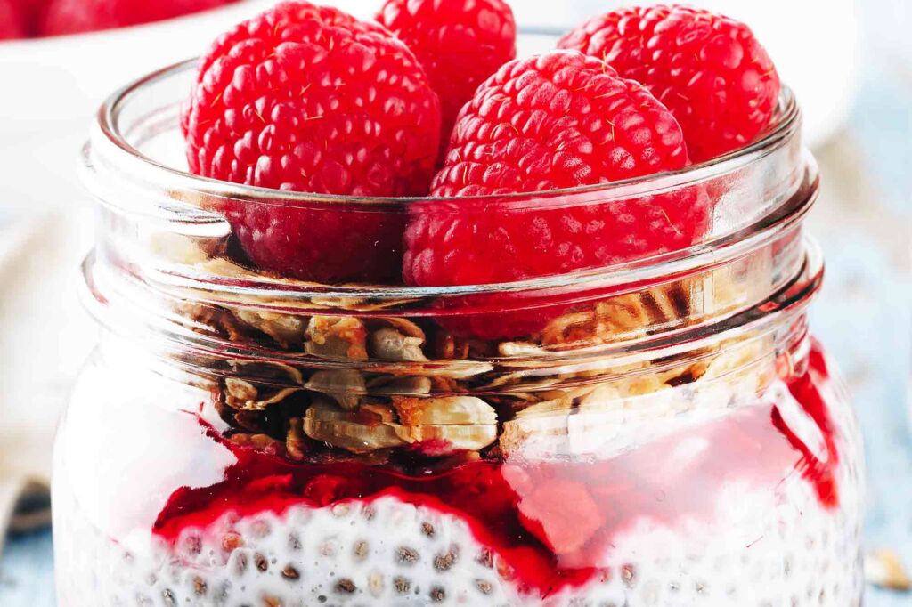 Vanilla-Raspberry Chia Pudding Recipe