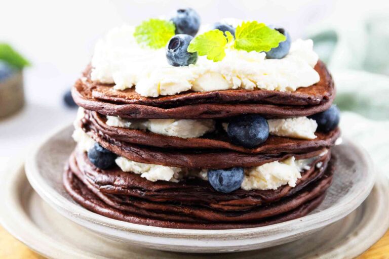 homemade-banana-chocolate-pancakes-with-blueberries-and-ricotta-recipe1
