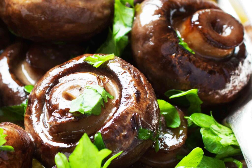 Baked Mushrooms in a Garlic Butter Sauce