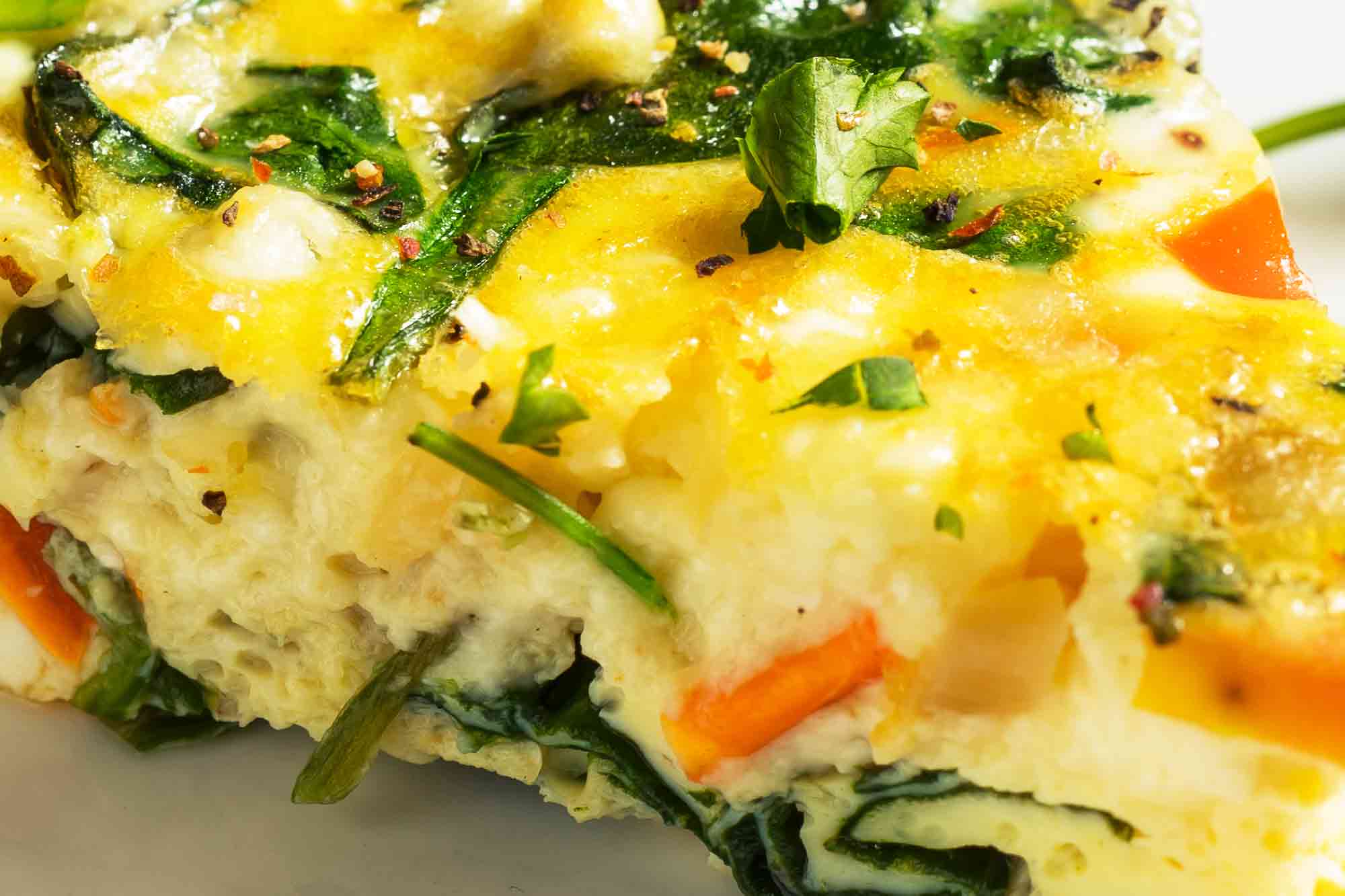 Homemade Egg and Spinach Frittata How To Make Recipes