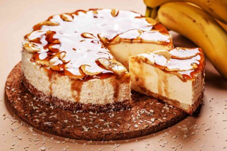 Banana Cheesecake With Caramel