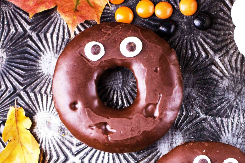 Halloween Festive Donuts With Eyes Recipe