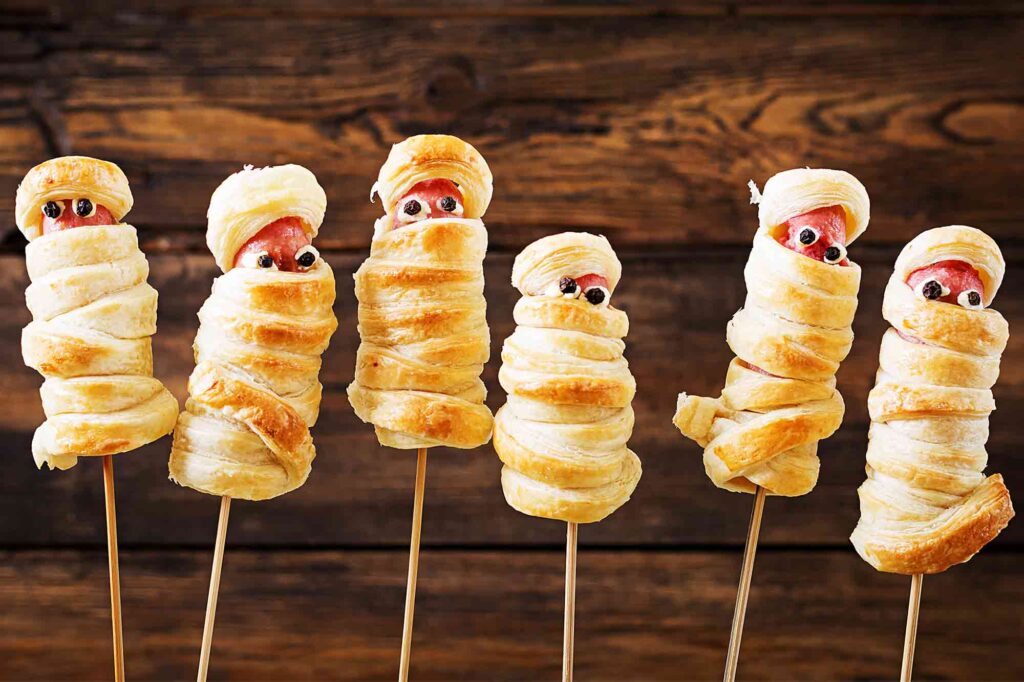 Hot Dog Sausage Mummies